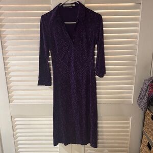 Diane Von Furstenberg Purple Wrap Dress